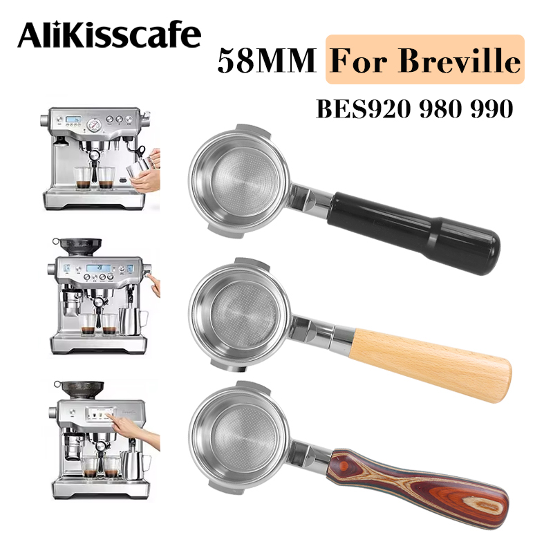 Coffee Equipment Tools - Porte-filtre sans fond pour Breville BES920,
