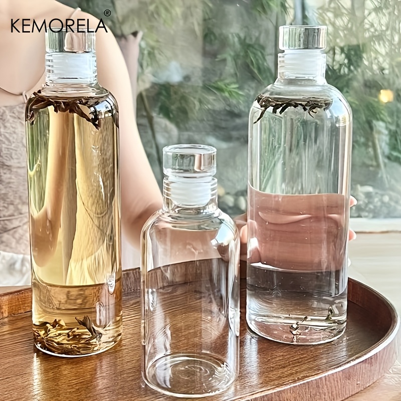 Coffee Equipment Eu - Bouteille d'eau transparente en verre, 300/500/750ml,