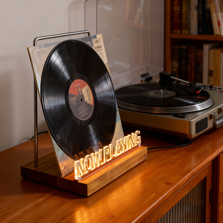 Coffee Equipment Rack - Support pour disques vinyles, étagère de