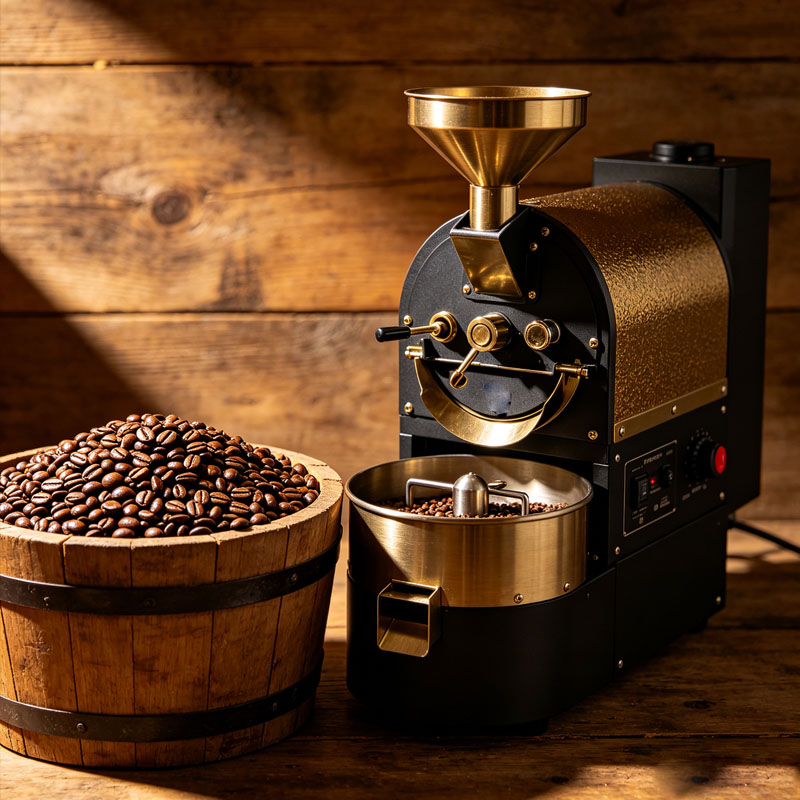Coffee Equipment For Business - Torréfacteur à tambour commercial pour grains