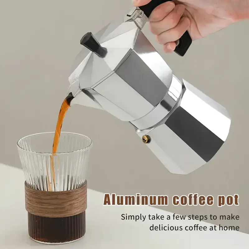 Coffee Equipment Tools - Cafetière Moka Classique en Aluminium 50-300ML