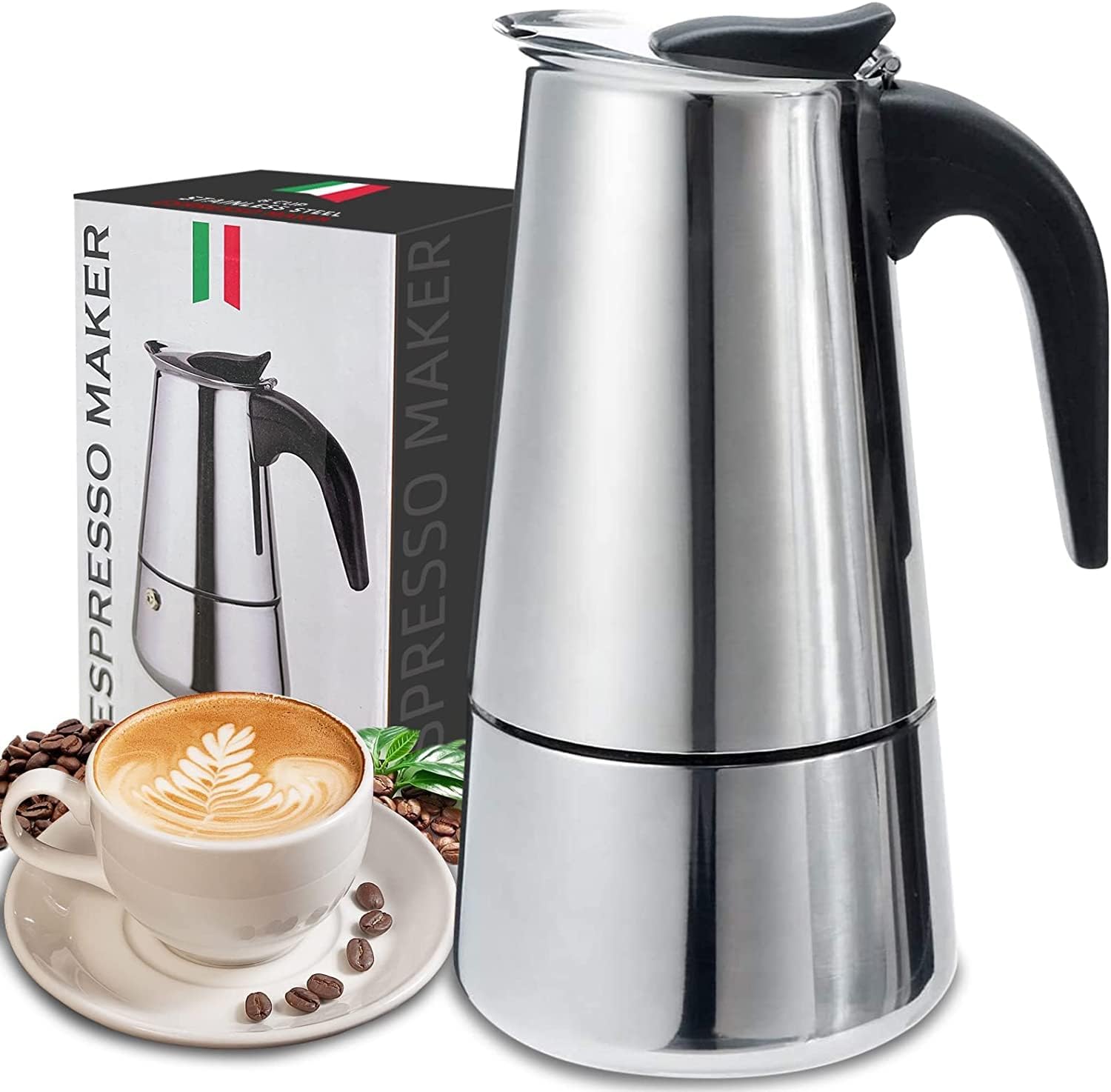 Coffee Equipment Tools - 4/6/9 Tasses Moka Pot Caffe Machine
