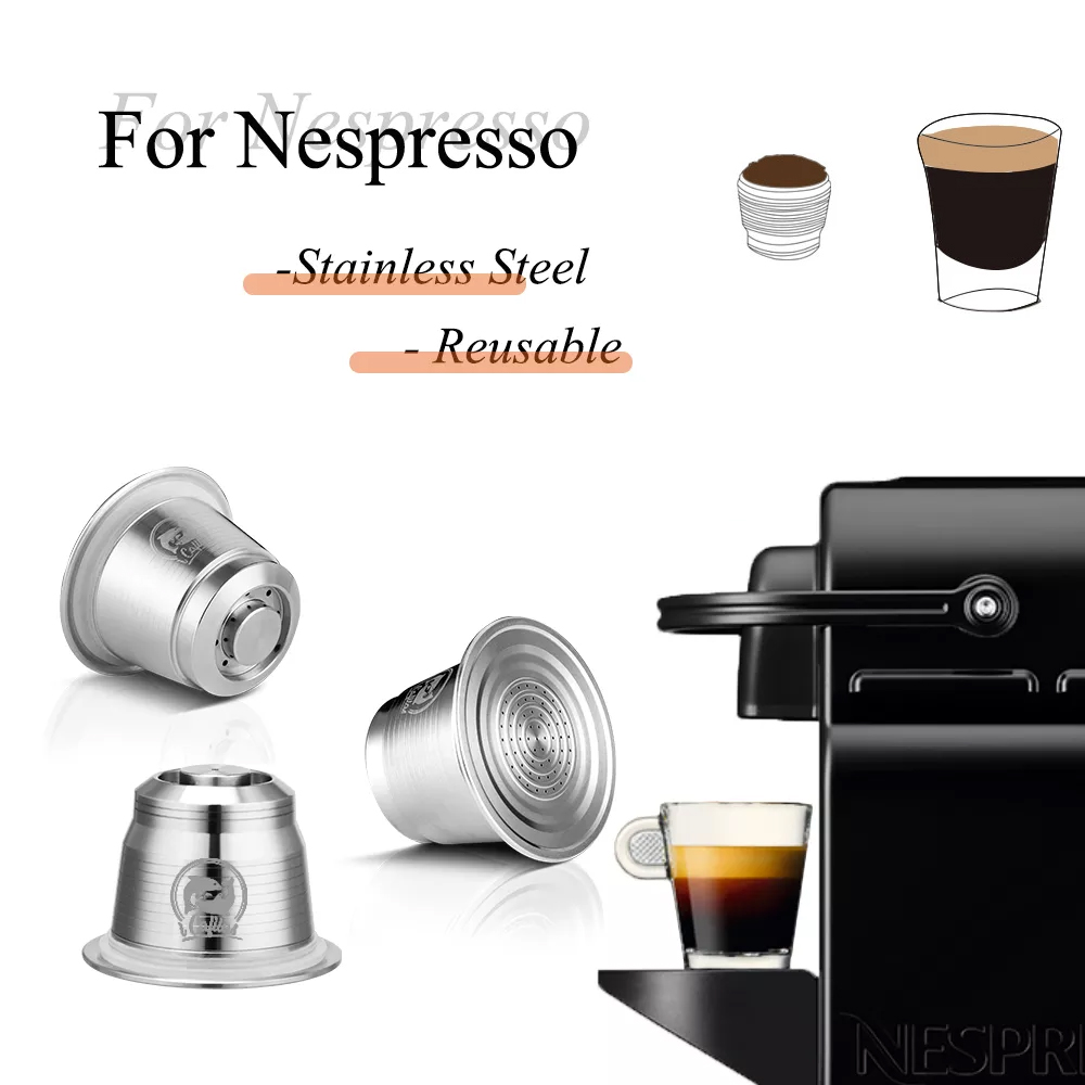 Coffee Equipment Rack - Capsules réutilisables en acier inoxydable, support
