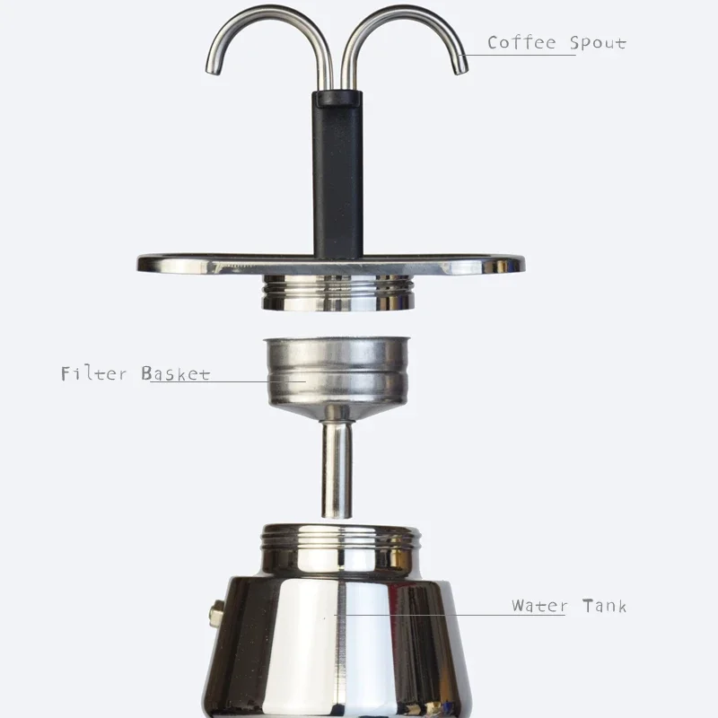 200ML Mini Moka Pot Double Tub - Coffee Equipment Tools avis et prix