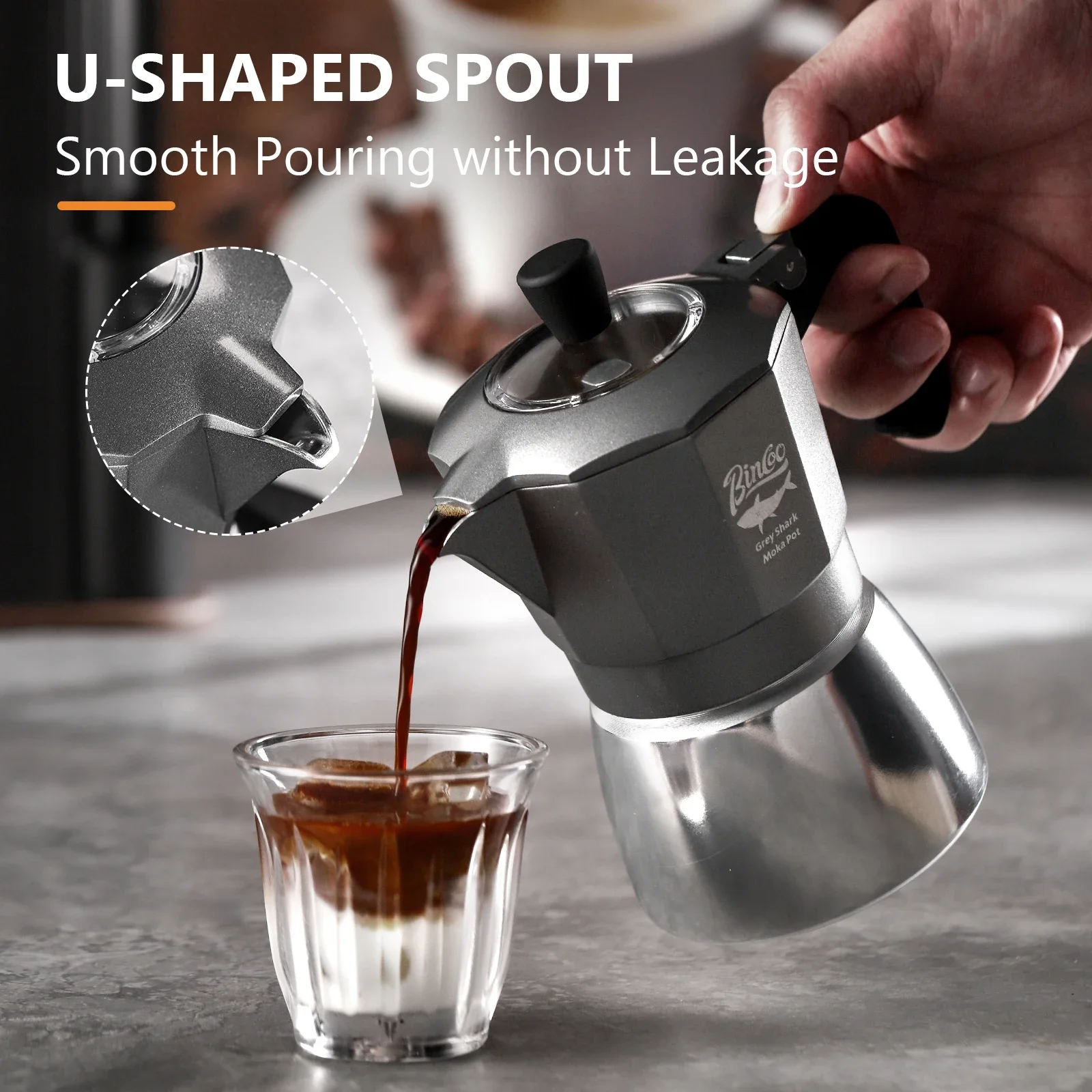 Cafetière Moka Bincoo à double - Coffee Equipment Tools avis et prix