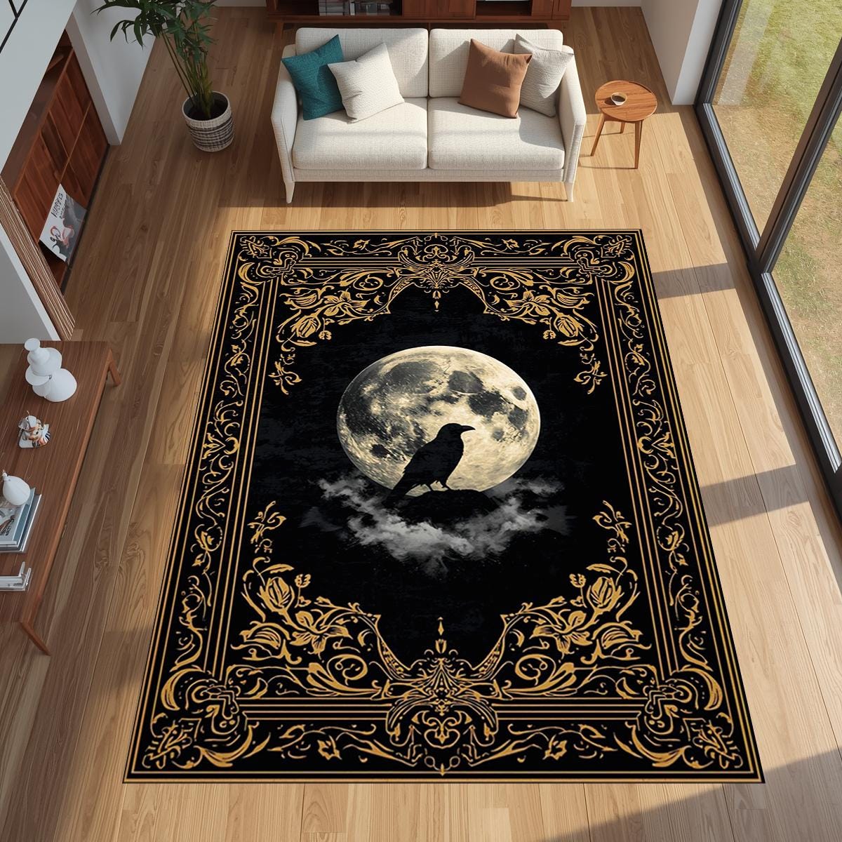 Grand tapis imprimé gothique G - Coffee Equipment At Home avis et prix