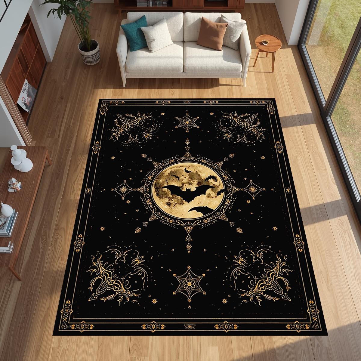 Grand tapis imprimé gothique G - Coffee Equipment At Home avis et prix