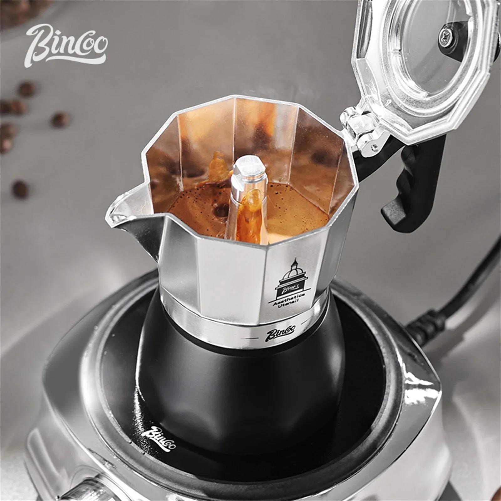 BINCOO Pot Moka à Double Valve - Coffee Equipment Tools avis et prix