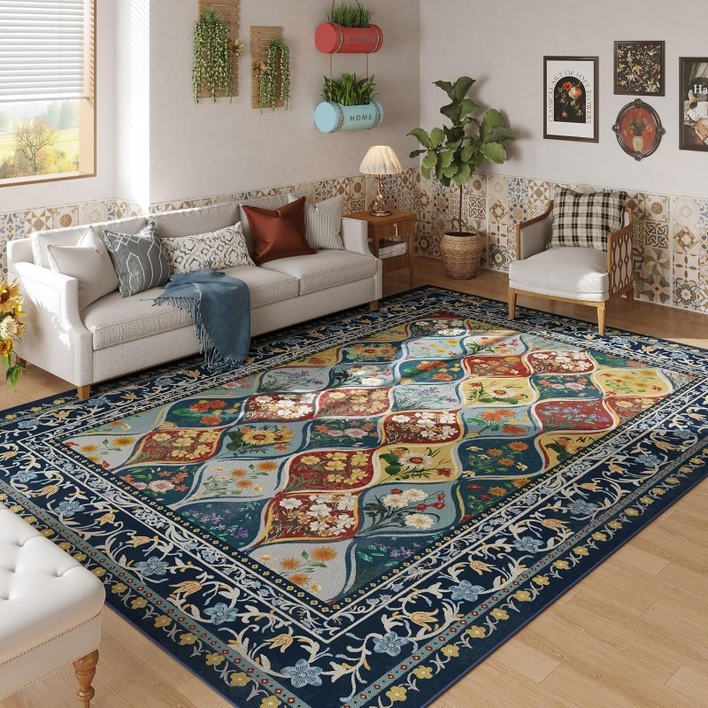 Tapis de salon à motif Floral  - Coffee Equipment At Home avis et prix