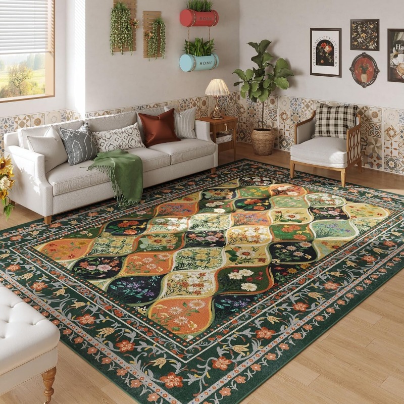 Tapis de salon à motif Floral  - Coffee Equipment At Home avis et prix